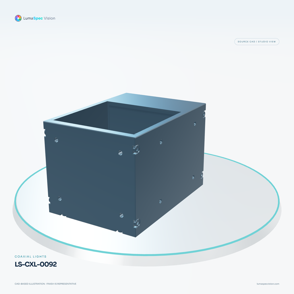 LS-CXL-0092 — Coaxial lights, 3D view 3. CAD-based illustration; finish is representative.