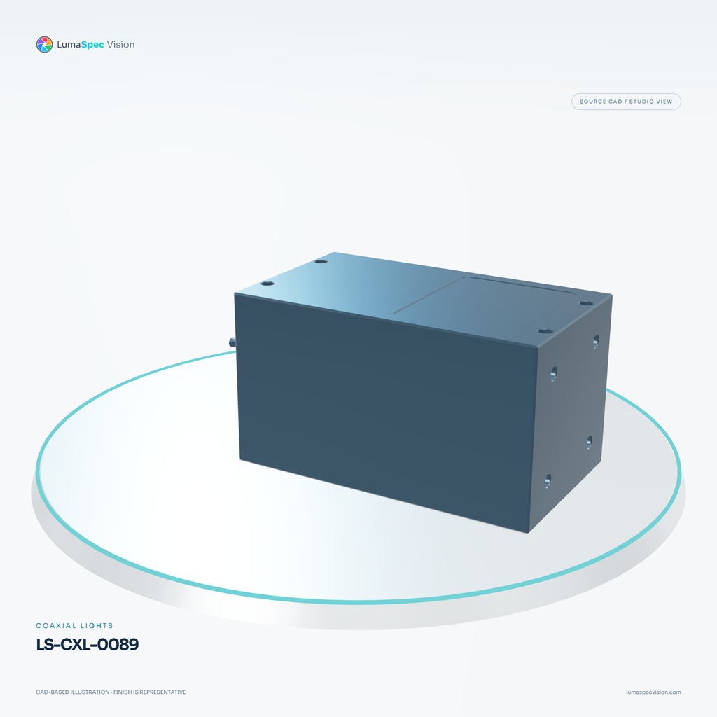 LS-CXL-0089 — Coaxial lights, 3D view 3. CAD-based illustration; finish is representative.