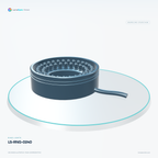 LS-RNG-0240 — Ring lights, 3D view 2. CAD-based illustration; finish is representative.