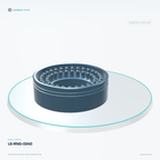LS-RNG-0240 — Ring lights, 3D view 3. CAD-based illustration; finish is representative.