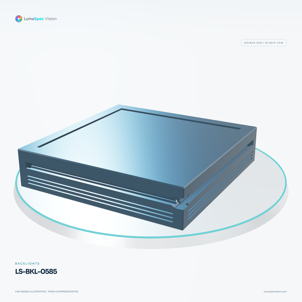 LS-BKL-0585 — Backlights, 3D view 2. CAD-based illustration; finish is representative.
