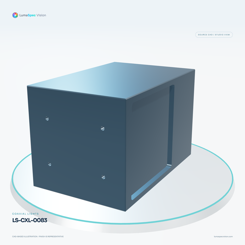 LS-CXL-0083 — Coaxial lights, 3D view 2. CAD-based illustration; finish is representative.