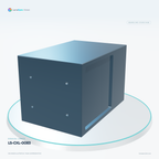 LS-CXL-0083 — Coaxial lights, 3D view 2. CAD-based illustration; finish is representative.