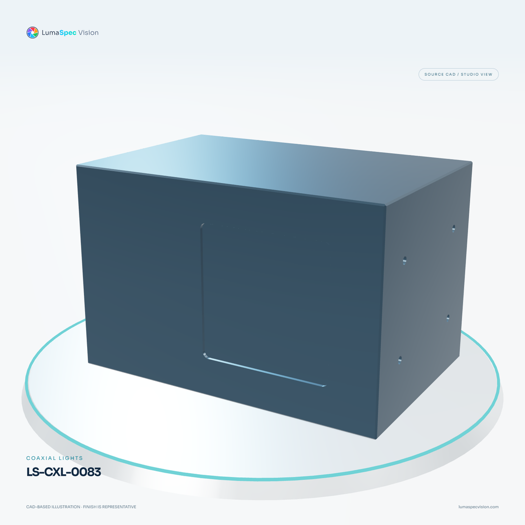 LS-CXL-0083 — Coaxial lights, 3D view 3. CAD-based illustration; finish is representative.