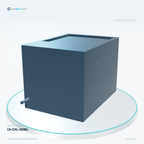 LS-CXL-0084 — Coaxial lights, 3D view 1. CAD-based illustration; finish is representative.