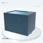 LS-CXL-0084 — Coaxial lights, 3D view 2. CAD-based illustration; finish is representative.