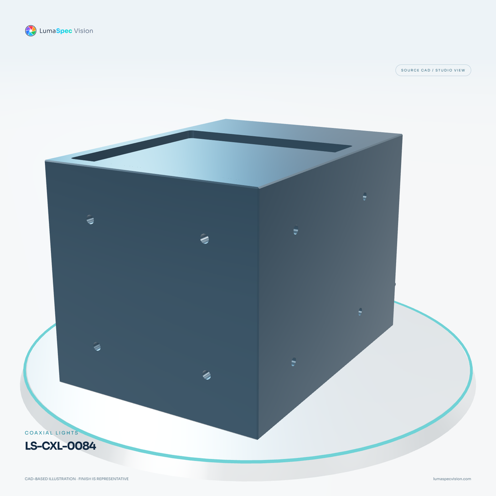 LS-CXL-0084 — Coaxial lights, 3D view 3. CAD-based illustration; finish is representative.