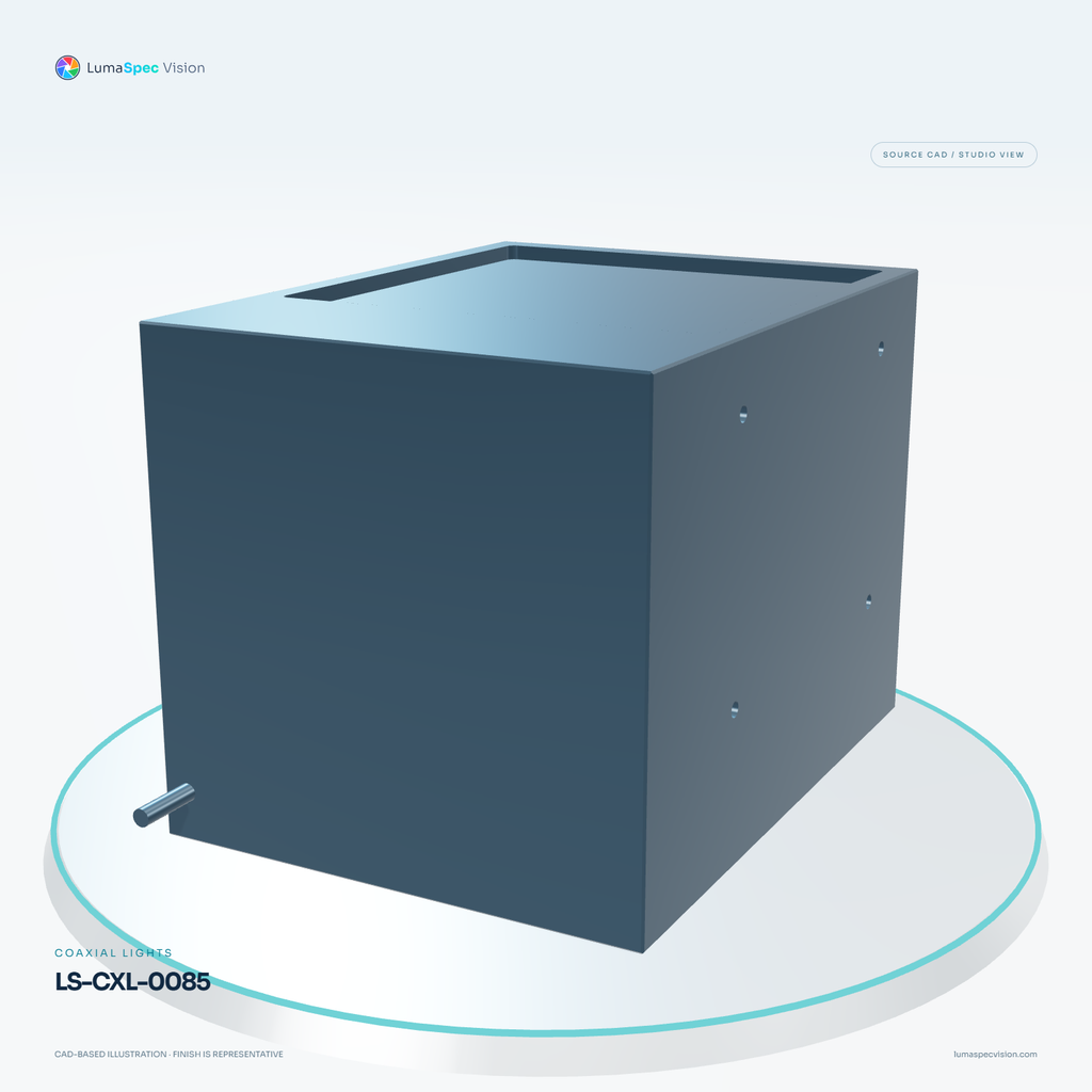 LS-CXL-0085 — Coaxial lights, 3D view 1. CAD-based illustration; finish is representative.