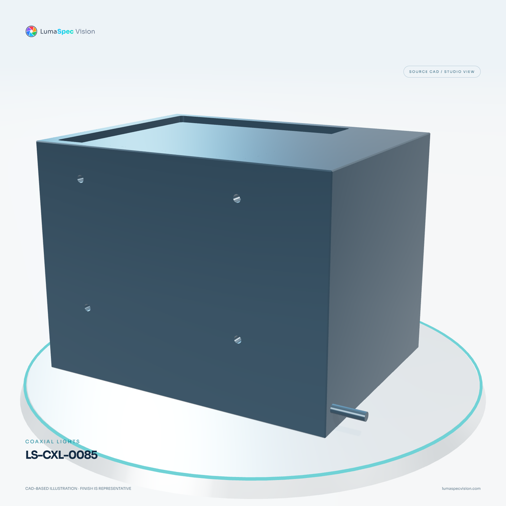 LS-CXL-0085 — Coaxial lights, 3D view 2. CAD-based illustration; finish is representative.