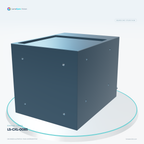 LS-CXL-0085 — Coaxial lights, 3D view 3. CAD-based illustration; finish is representative.