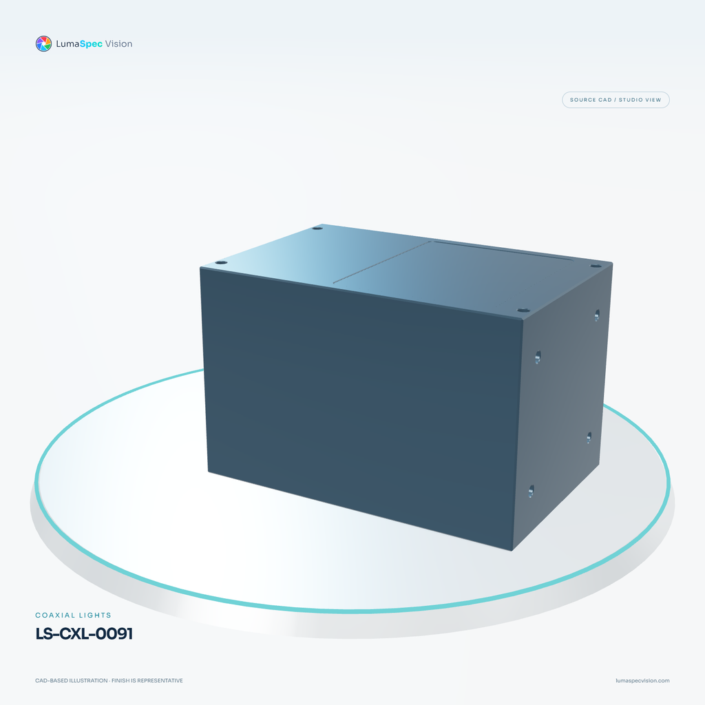 LS-CXL-0091 — Coaxial lights, 3D view 3. CAD-based illustration; finish is representative.