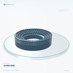 LS-RNG-0248 — Ring lights, 3D view 3. CAD-based illustration; finish is representative.