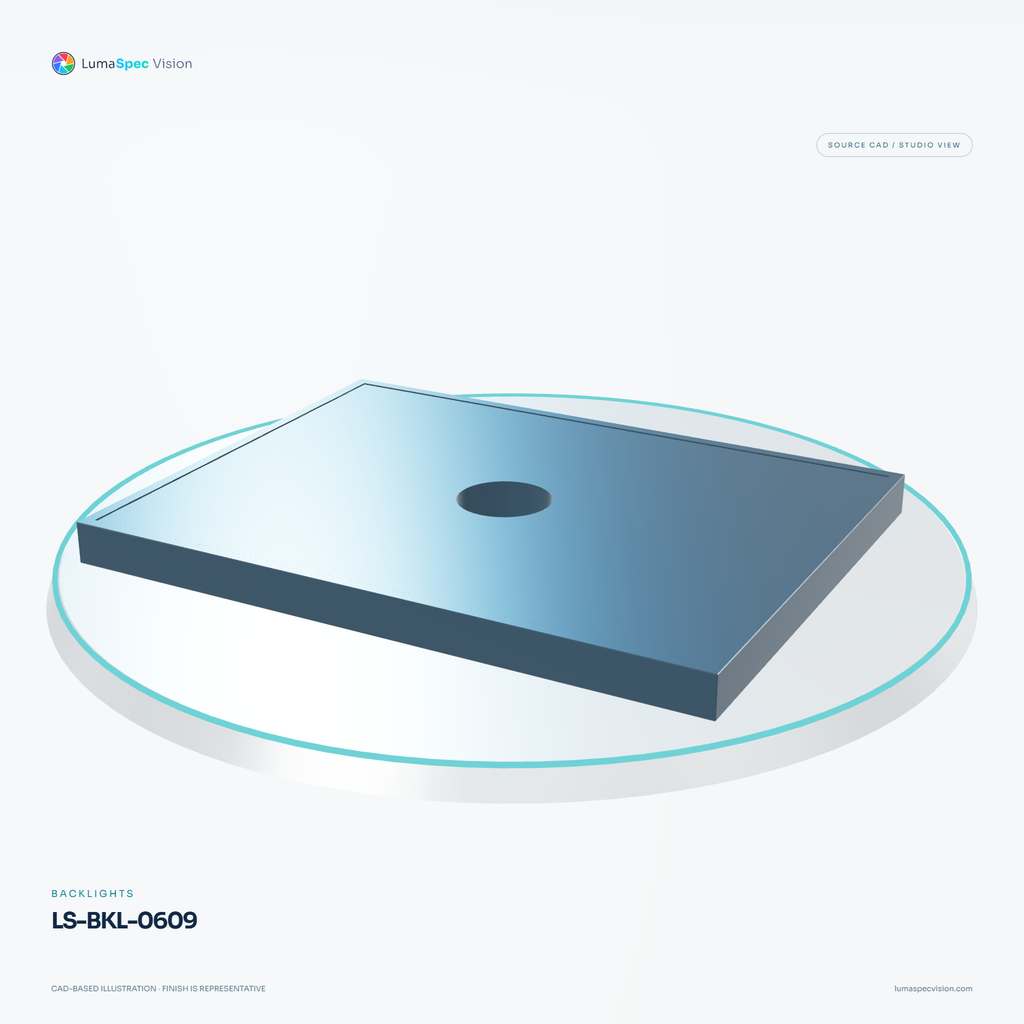 LS-BKL-0609 — Backlights, 3D view 1. CAD-based illustration; finish is representative.
