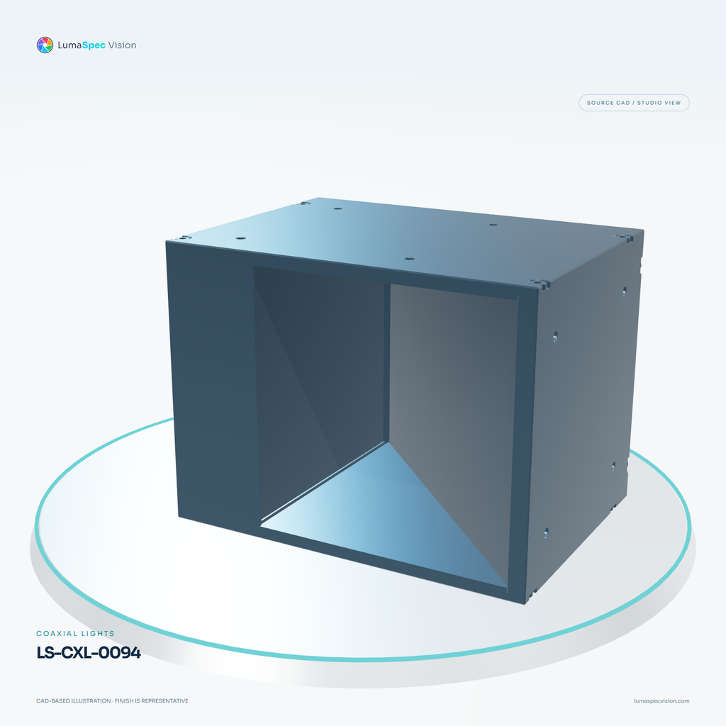 LS-CXL-0094 — Coaxial lights, 3D view 2. CAD-based illustration; finish is representative.