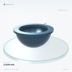 LS-DOM-0125 — Dome lights, 3D view 2. CAD-based illustration; finish is representative.