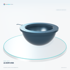 LS-DOM-0125 — Dome lights, 3D view 3. CAD-based illustration; finish is representative.