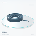 LS-RNG-0254 — Ring lights, 3D view 2. CAD-based illustration; finish is representative.