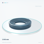 LS-RNG-0258 — Ring lights, 3D view 3. CAD-based illustration; finish is representative.