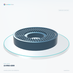 LS-RNG-0259 — Ring lights, 3D view 1. CAD-based illustration; finish is representative.