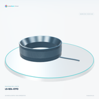 LS-SDL-0170 — Shadowless lights, 3D view 3. CAD-based illustration; finish is representative.