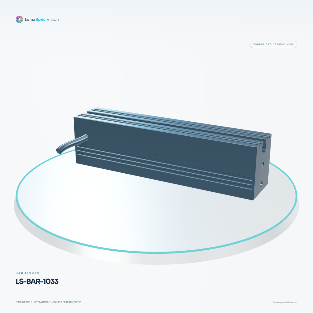 LS-BAR-1033 — Bar lights, 3D view 1. CAD-based illustration; finish is representative.