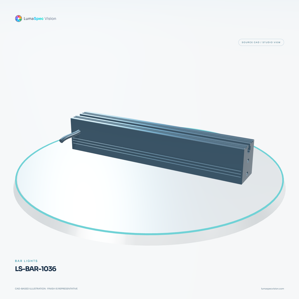LS-BAR-1036 — Bar lights, 3D view 1. CAD-based illustration; finish is representative.