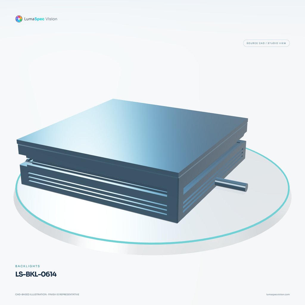 LS-BKL-0614 — Backlights, 3D view 1. CAD-based illustration; finish is representative.