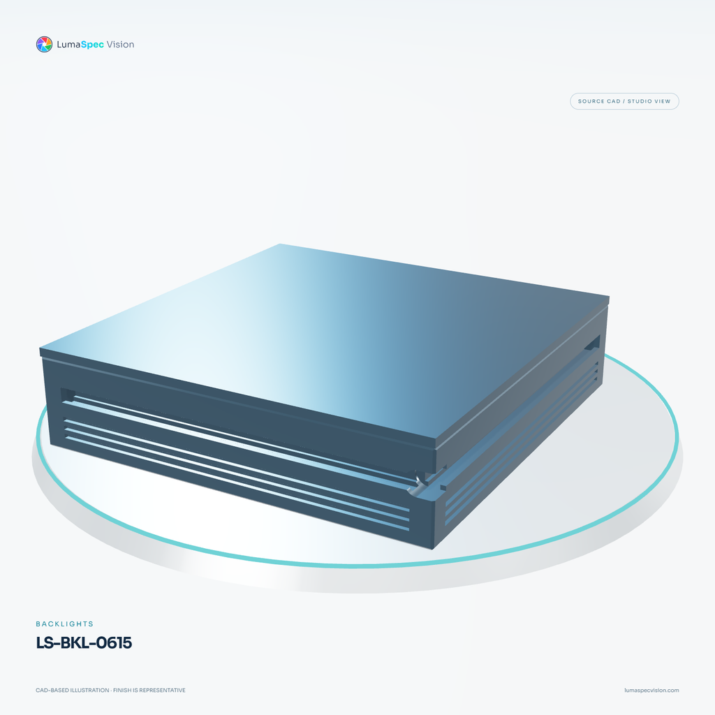 LS-BKL-0615 — Backlights, 3D view 2. CAD-based illustration; finish is representative.