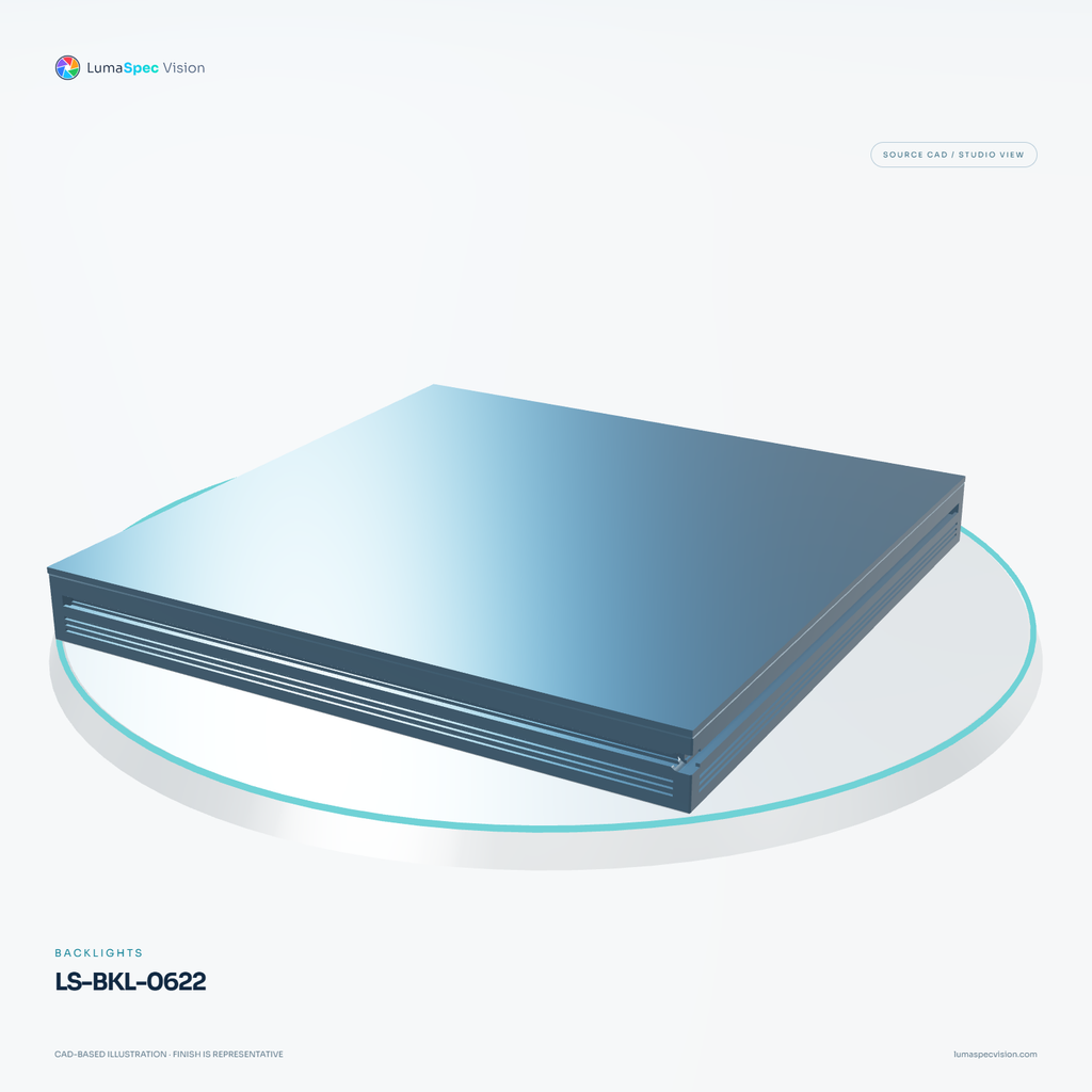 LS-BKL-0622 — Backlights, 3D view 2. CAD-based illustration; finish is representative.