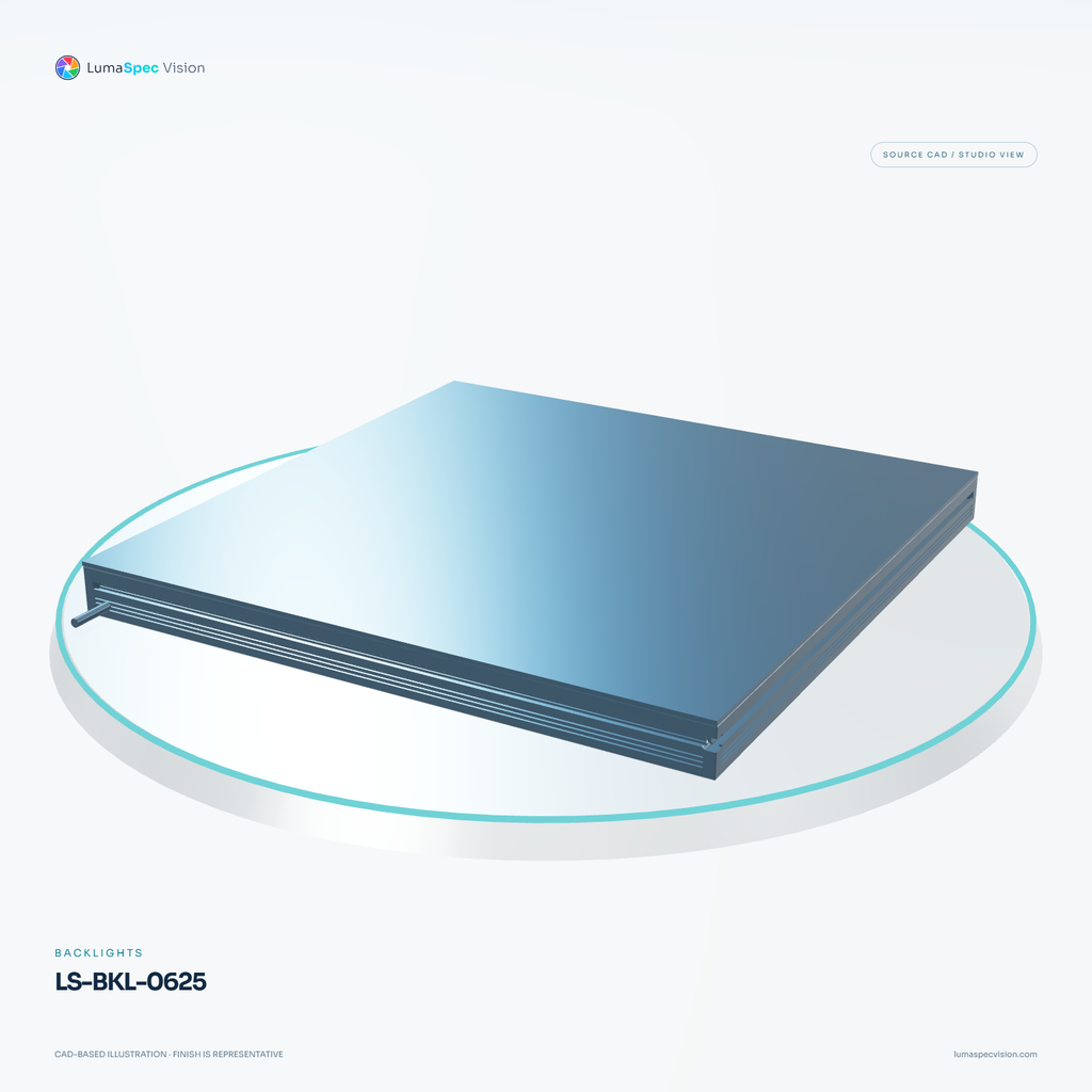 LS-BKL-0625 — Backlights, 3D view 2. CAD-based illustration; finish is representative.