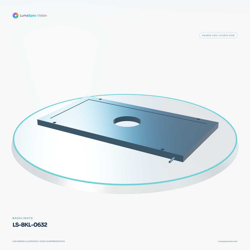 LS-BKL-0632 — Backlights, 3D view 3. CAD-based illustration; finish is representative.