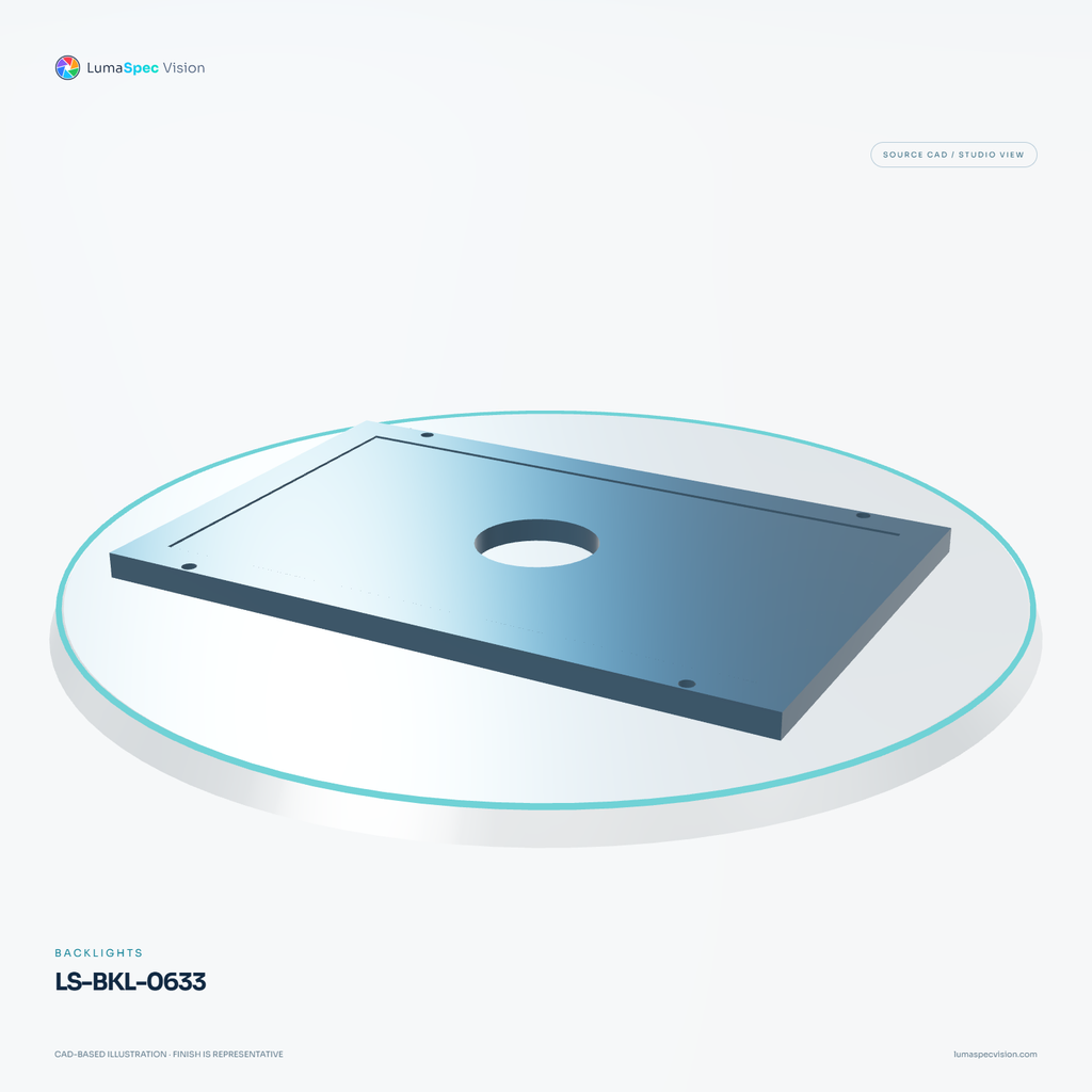 LS-BKL-0633 — Backlights, 3D view 1. CAD-based illustration; finish is representative.