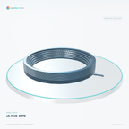 LS-RNG-0270 — Ring lights, 3D view 2. CAD-based illustration; finish is representative.