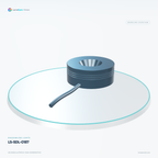 LS-SDL-0187 — Shadowless lights, 3D view 1. CAD-based illustration; finish is representative.