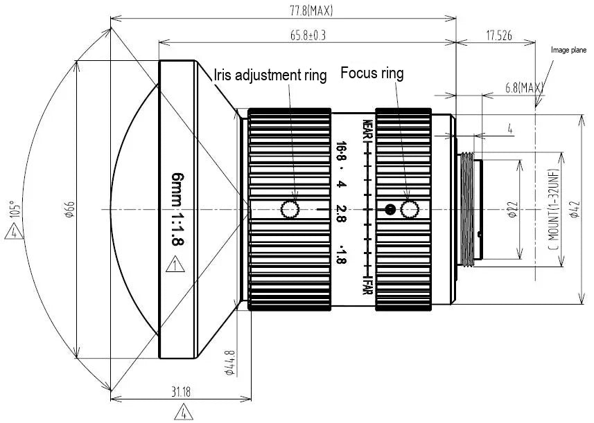 LS-FFL-1150 dimensions (mm)
