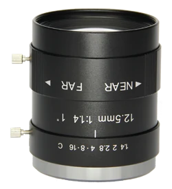 12 mm, 1", 5 MP, C-mount Machine Vision Lens, -0.0136x ~ -0.0106x (LS-S1MV1214-5MC)