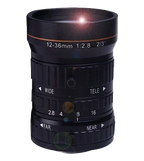 12-36 mm, 2/3", 5 MP, C-mount Machine Vision Zoom Lens (LS-FFL-1180)
