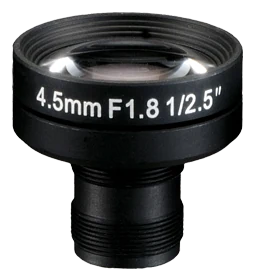 4.5 mm, 1/2.5", 3 MP, M12-mount Low-Distortion M12 Lens (LS-MBL-0167)