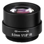 8 mm, 1/1.8", 5 MP, M12-mount Low-Distortion M12 Lens, F1.8 fixed iris (LS-MBL-0136)