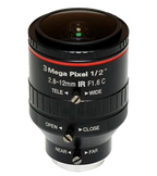 2.8-12 mm, 1/2", 3 MP, C-mount Varifocal CCTV Lens, 3.0 MP (LS-S12VM2812IR-3MS)