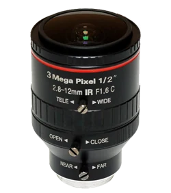 2.8-12 mm, 1/2", 3 MP, C-mount Varifocal CCTV Lens, 3.0 MP (LS-S12VM2812IR-3MS)