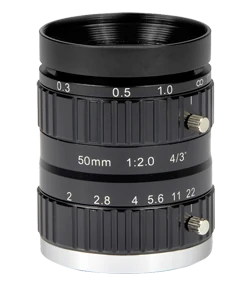 50 mm, 4/3", 10 MP, C-mount machine vision lens