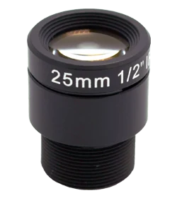 25 mm, 1/2", 4 MP, M12-mount Low-Distortion M12 lens
