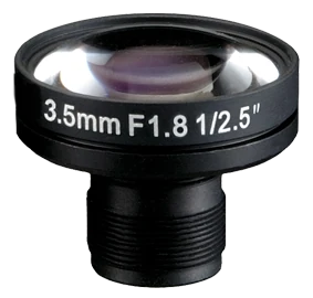 3.5 mm, 1/2.5", 3 MP, M12-mount Low-Distortion M12 lens