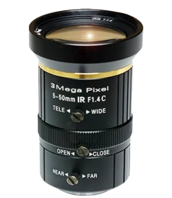 5-50 mm, 1/2.5", 3 MP, C-mount Varifocal CCTV Lens (LS-SVM0550IR-3MS)