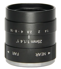 25 mm, 1", 5 MP, C-mount Machine Vision Lens, 0.0325x ~ 0.27x (LS-S1MV2514-5MC)