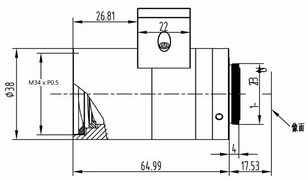 18 mm, 1.1", 10 MP, C-mount Liquid-Lens Autofocus Lens (LS-S11AF-L-1856-10M)